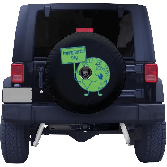 Happy Earth Day Spare Tire Covers
