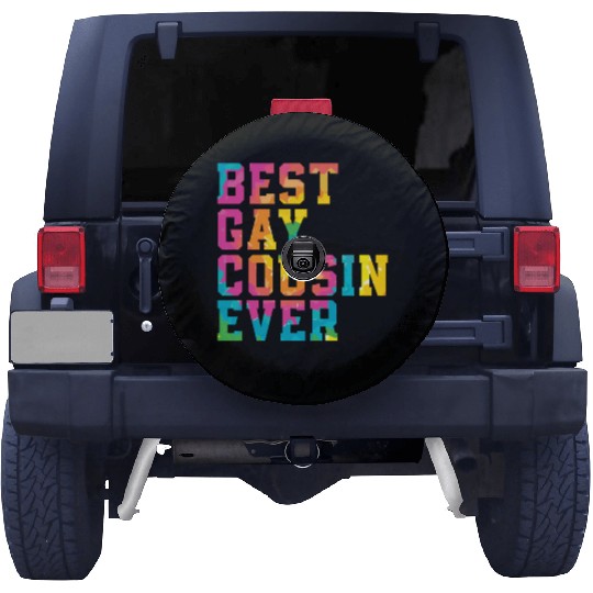 Best Gay Cousin Ever Rainbow Pride Month LGBTQ Gay Spare Tire Covers