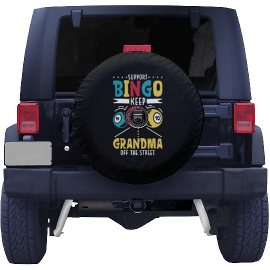 Bingo Card Game Grandma Bingo Player Bingo Cards Spare Tire Covers