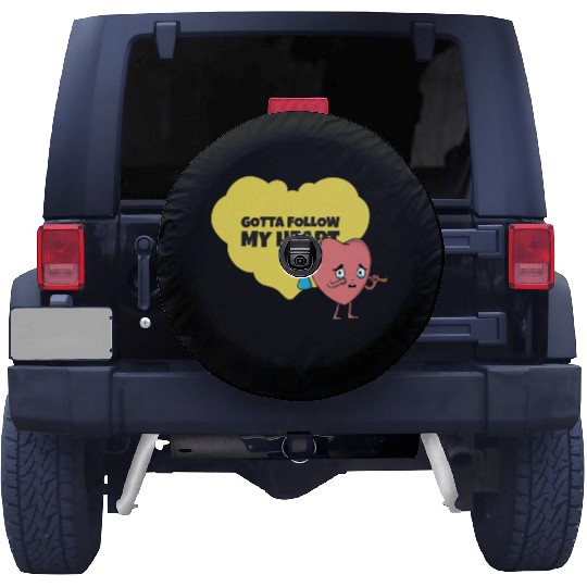 Gotta Follow My Heart Anti Valentine Heart Spare Tire Covers