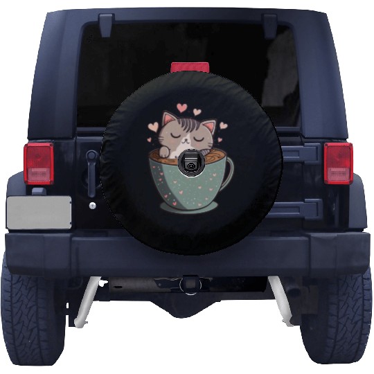 Caffeine Kitties A Sweet Valentines Day Gift Spare Tire Covers