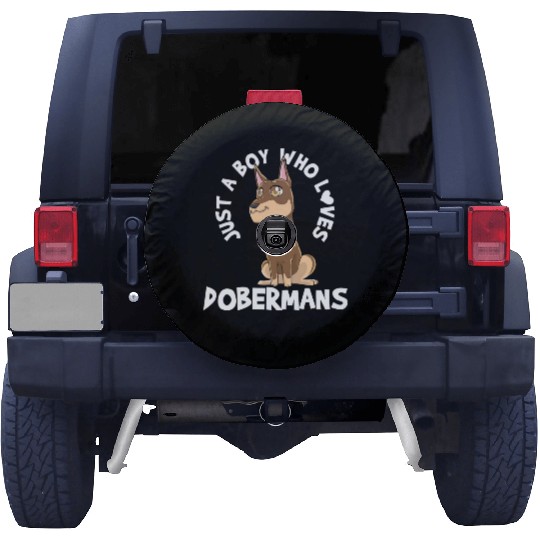 Doberman Doberman Lover Kawaii Spare Tire Covers
