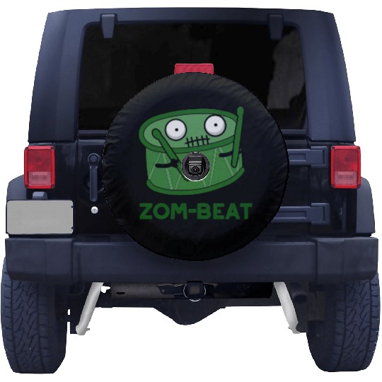 Zom Beat Cute Halloween Zombie Drum Spare Tire Covers