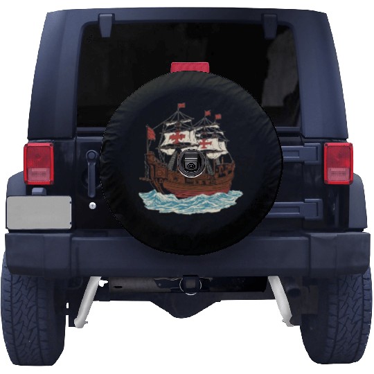 Columbus Day 1492 Ship Spare Tire Covers