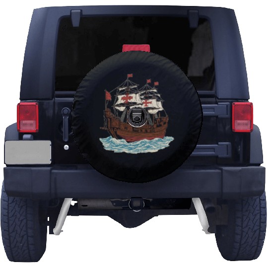 Columbus Day 1492 Ship Spare Tire Covers