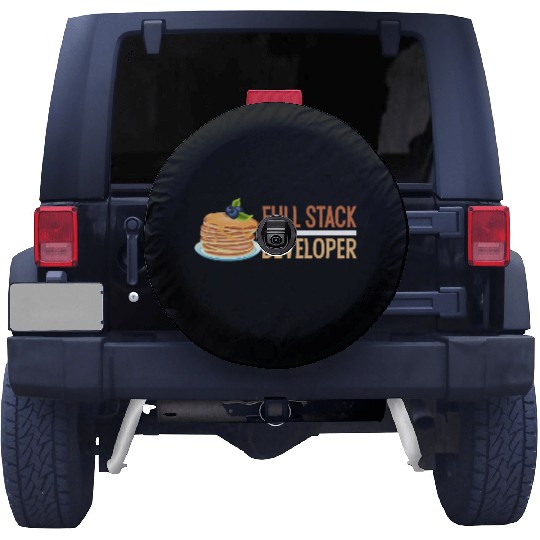 Computer Science Programmer Coder Funny Full Stack Spare Tire Covers