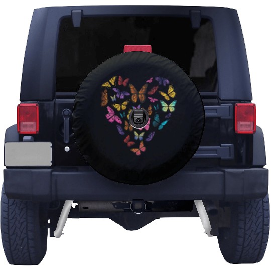 Butterfly Heart Valentine s Day Biology Teacher Spare Tire Covers
