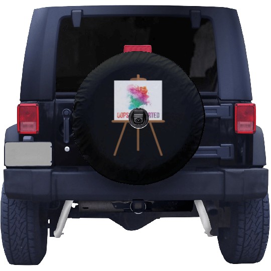 Funny Gift For An Artist Or An Art Teacher Spare Tire Covers