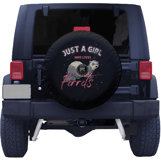 Girl Love Ferret Spare Tire Covers