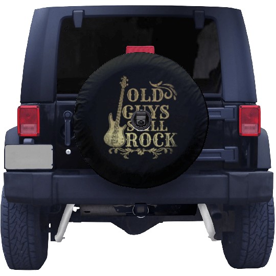 Old Guys Still Rock Bass Guitar Spare Tire Covers