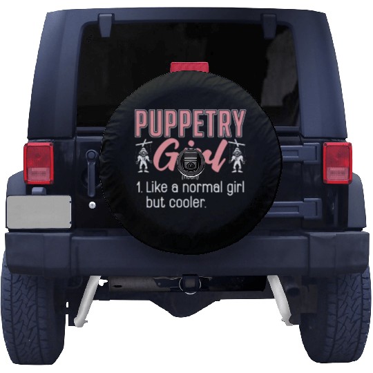 Puppetry Girl Like A Normal Girl But Ventriloquist Spare Tire Covers