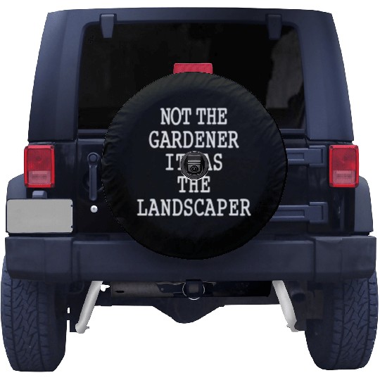 Funny Landscaper Saying Garden Lawn Mowing Spare Tire Covers