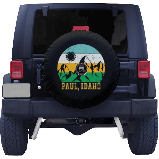 Idaho Mountain Hiking Souvenir Paul Mountain Trip Spare Tire Covers