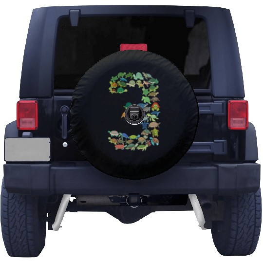 3rd Birthday Sea Turtle Tortoise Theme 3 Year Old Spare Tire Covers
