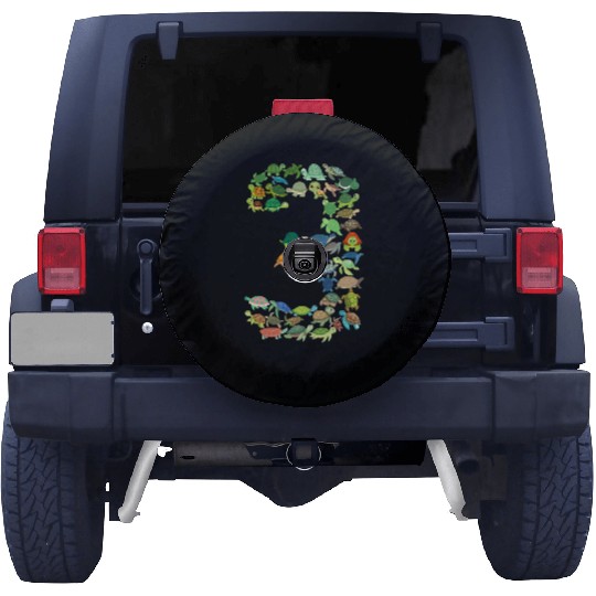 3rd Birthday Sea Turtle Tortoise Theme 3 Year Old Spare Tire Covers