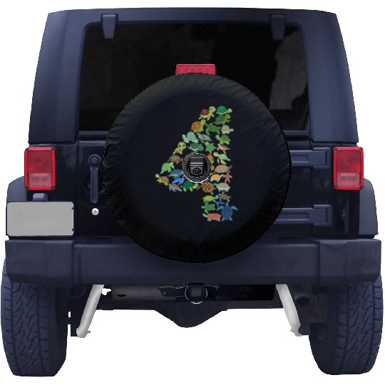4th Birthday Sea Turtle Tortoise Theme 4 Year Old Spare Tire Covers