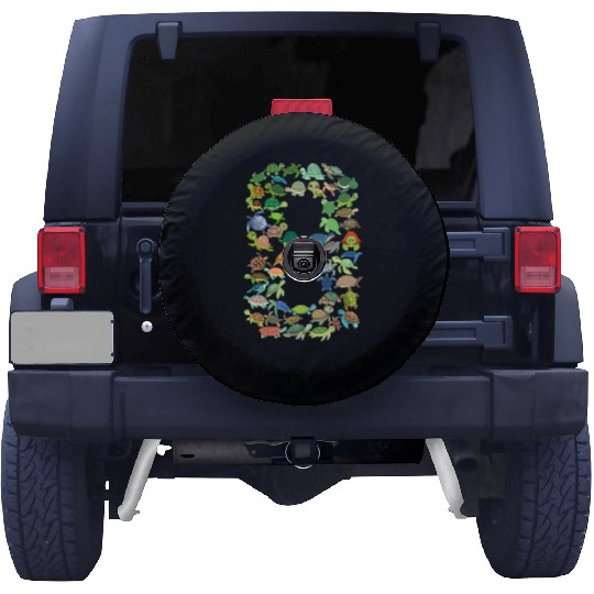 8th Birthday Sea Turtle Tortoise Theme 8 Year Old Spare Tire Covers