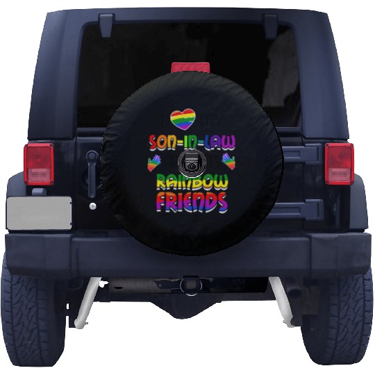 I Love My Son In Law And His Rainbow Friends LGBT Spare Tire Covers