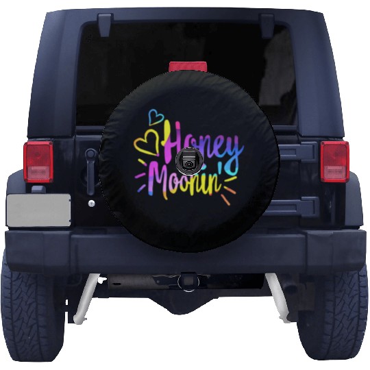 Honeymoonin Spare Tire Covers Newlywed Spare Tire Covers Wifey Hubby
