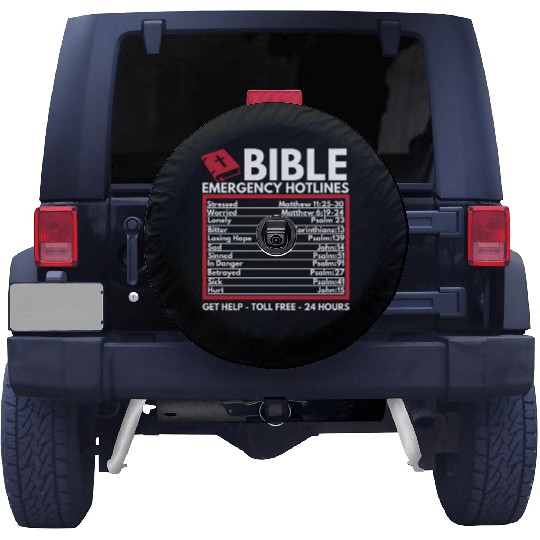 Bible Emergency Numbers Christian Bible Jesus Spare Tire Covers