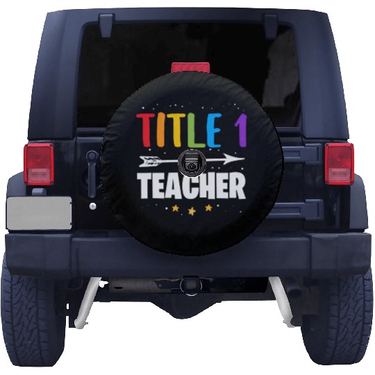 Title One 1 Teacher Back To School Kindergarten Pr Spare Tire Covers