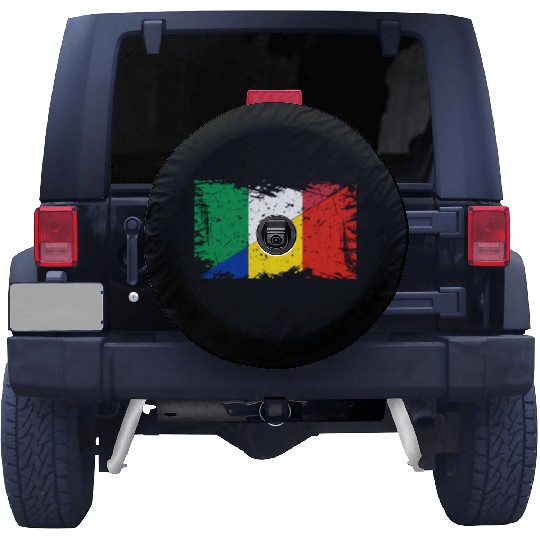 Romania Flag Friendship Italy Romania Spare Tire Covers