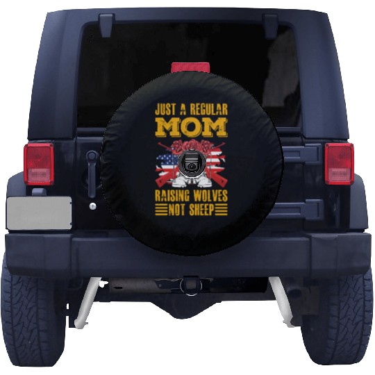 Just a regular Mom raising Wolves not Sheep Spare Tire Covers