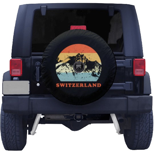 Switzerland Mountain Throwback Vacation Spare Tire Covers