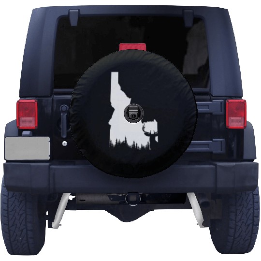 Hunter Elk Deer State Idaho Hunting Spare Tire Covers