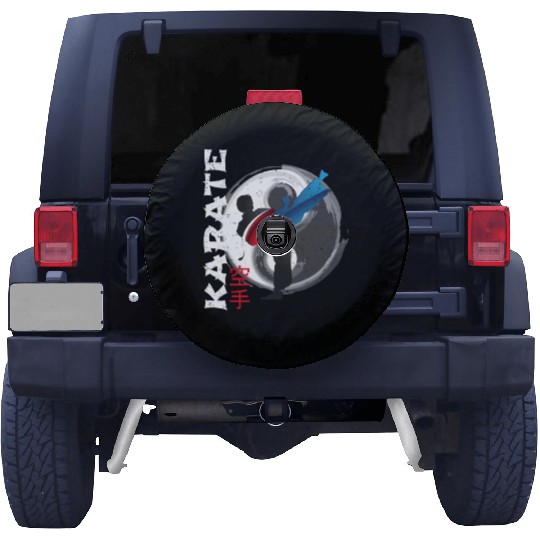 Martial Side Kick Ying Yang Karate Spare Tire Covers