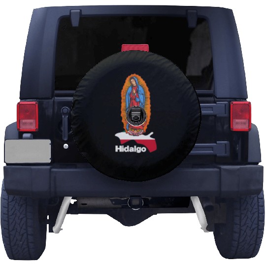 Virgen De Guadalupe With Hidalgo Mexico Spare Tire Covers