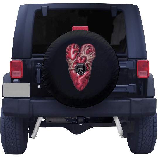 real realistic human heart Spare Tire Covers
