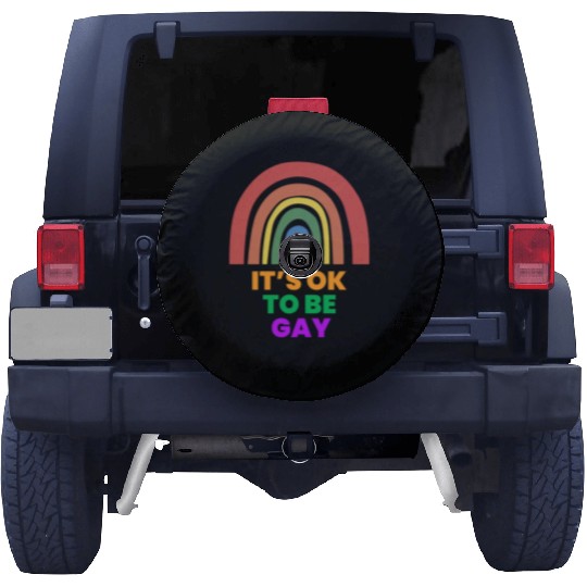 It's OK to Be Gay Equality Human Rights LGBT Spare Tire Covers