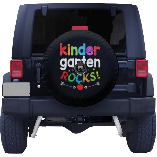 Kindergarten Rocks Back To School Kid Teacher Stud Spare Tire Covers