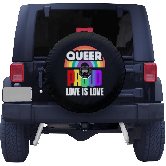 Love is Love Spare Tire Covers Human Rights Gay Pride Proud