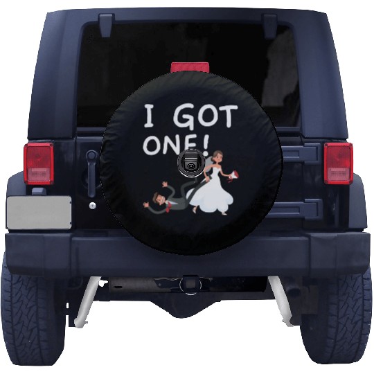 Bride And Groom Wedding Day Marriage Just Married Spare Tire Covers