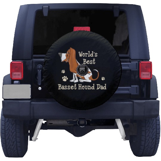 World s Best Basset Hound Dad Dog Owner Spare Tire Covers