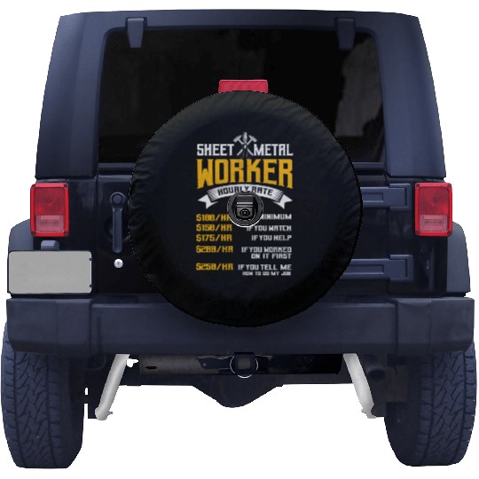 Sheet Metal Worker On Back Of Spare Tire Covers