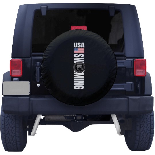Usa Swimming American Flag Swim Sport Team Spare Tire Covers