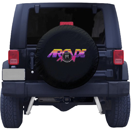Arcade Adam 90s Neon Spare Tire Covers