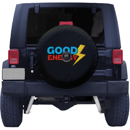 GOOD ENERGY- Flash Of Lightning Yellow Spare Tire Covers