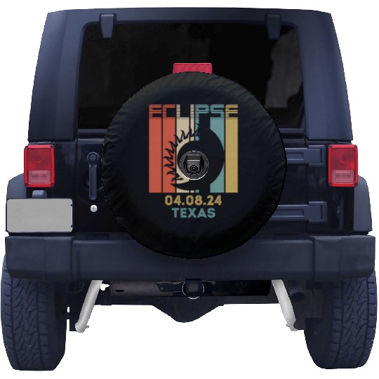 America Total Solar Eclipse 040824 Texas 2024 Spare Tire Covers