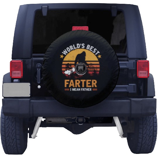 Retro World'S Best Fer I Mean Father Bigfoot Spare Tire Covers