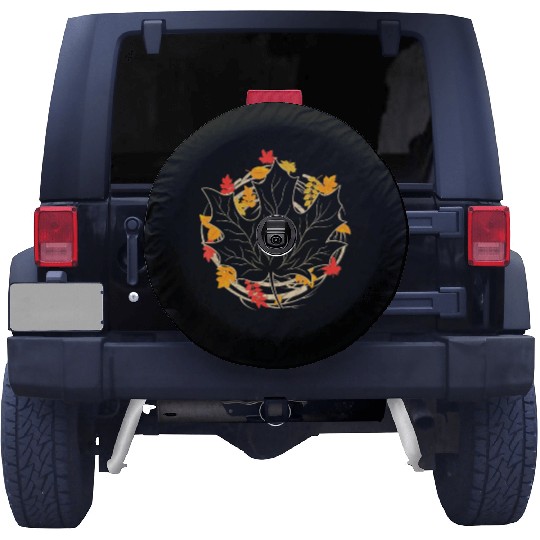 Autumn Leaves Nature Forest Thanksgiving Spare Tire Covers