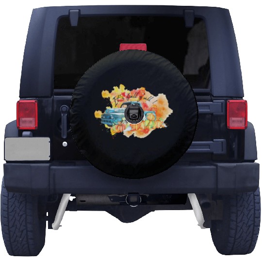 Vintage Fall Truck Pumpkins Autumn Leaves It's Spare Tire Covers