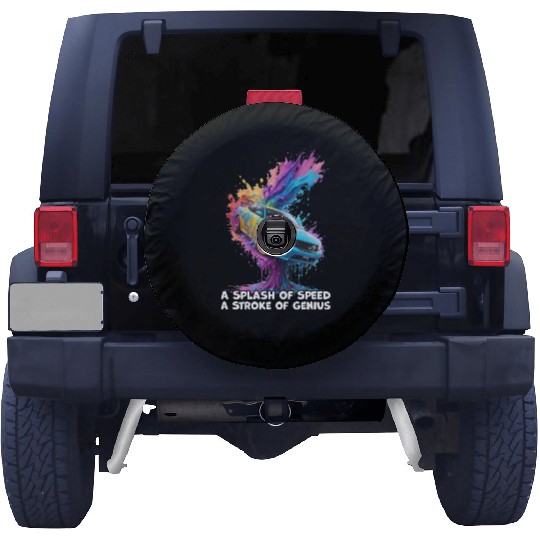 A Splash of Speed: Fantastical Sports Car Art Spare Tire Covers