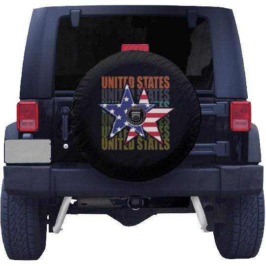 God bless America the land of the free Spare Tire Covers