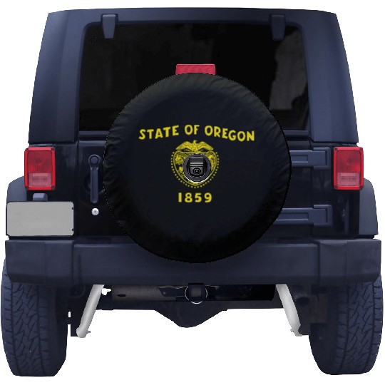 Blue Oregon Flag State Usa Spare Tire Covers