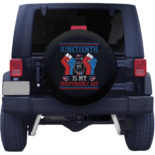 Juneteenth Is My Independence Day Since 1865 Red Spare Tire Covers
