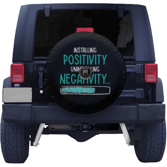 Installing Optimistic People Happiness Positive Spare Tire Covers
